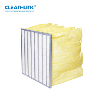 Clean-Link Wholesale Air Filter HEPA F5 Pocket Air Filter Washable Ahu Bag Filters